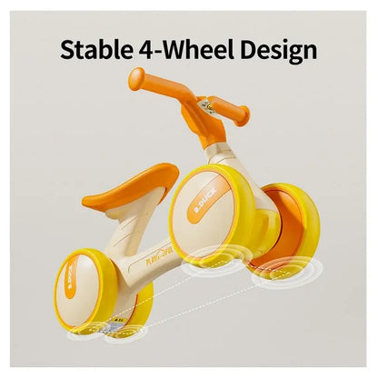 B.Duck - 7-Inch Kids Balance Bike - Yellow