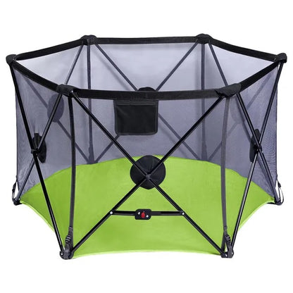Baby Safe Foldable Playard – Green