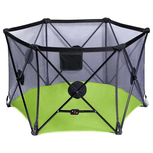 Baby Safe Foldable Playard – Green