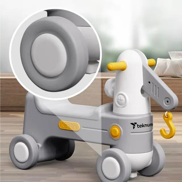 Teknum 2-in-1 Rock Ride On – Grey