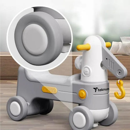 Teknum 2-in-1 Rock Ride On – Grey