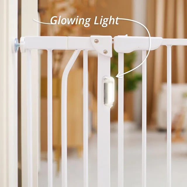 Baby Safe Safety Gate with LED Light – 75x85cm, White