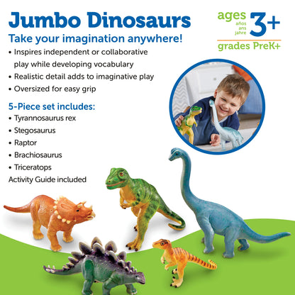 Learning Resources - Jumbo Dinosaurs Set for Imaginative Play