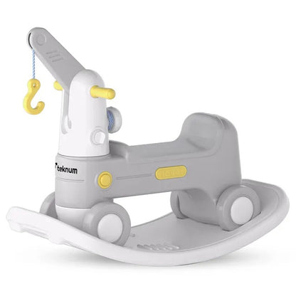 Teknum 2-in-1 Rock Ride On – Grey