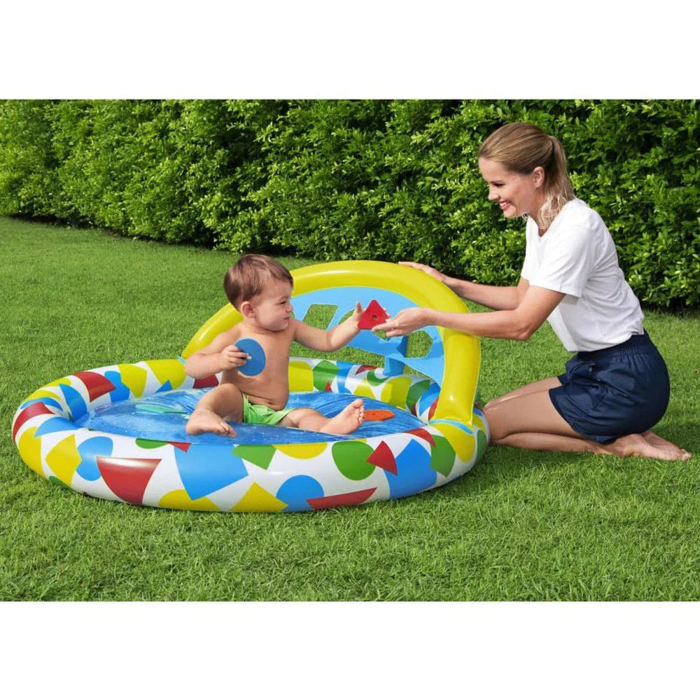 47" x 46" x 18"/1.20m x 1.17m x 46cm Splash & Learn Kiddie Pool