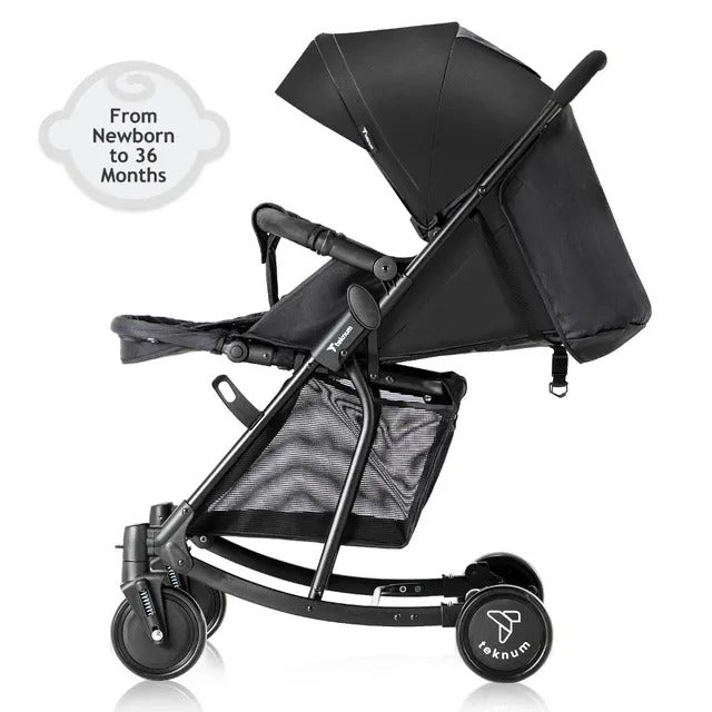 Teknum 2 In 1 Glide Stroller (Black)