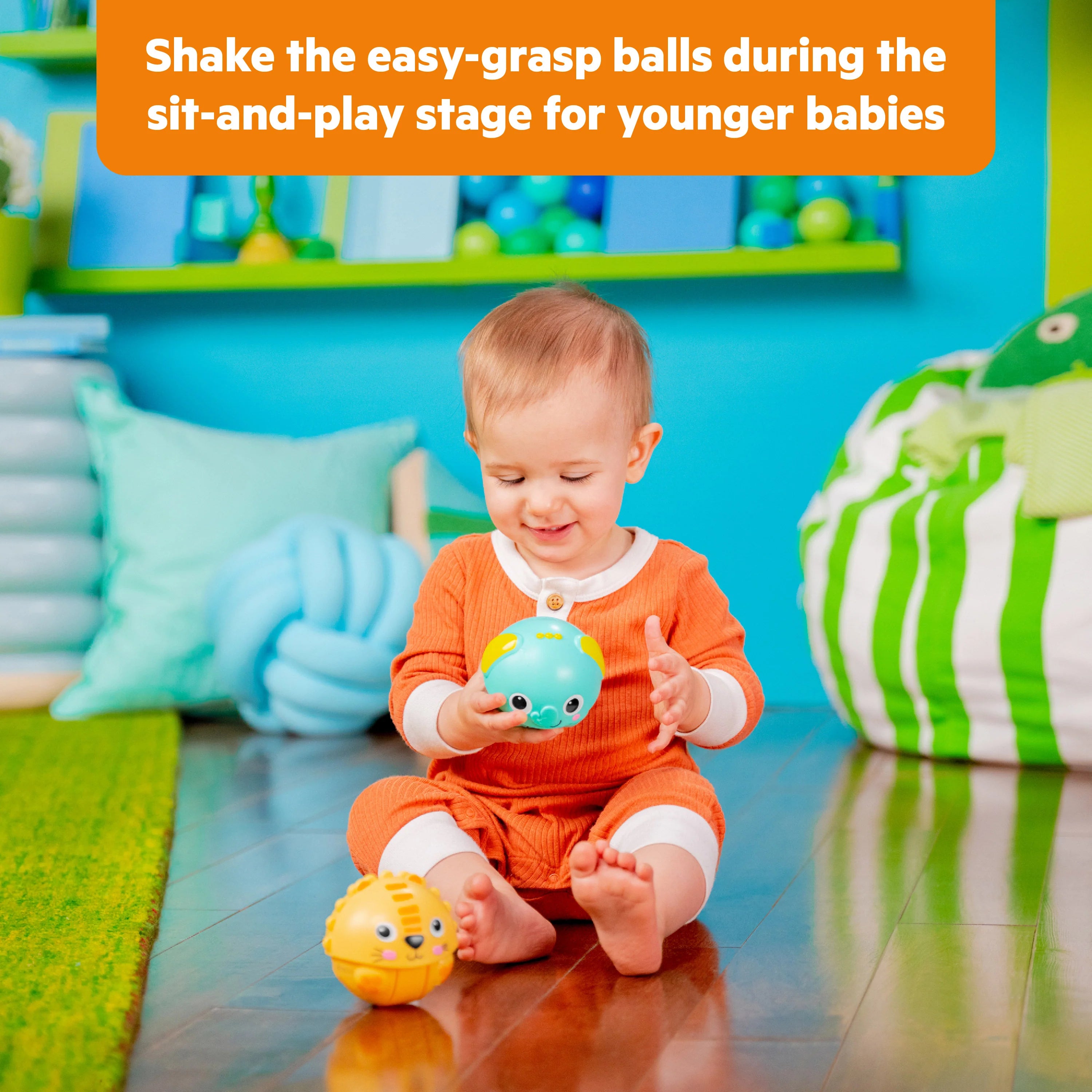Bright Starts Giggables Roll & Chase Pals