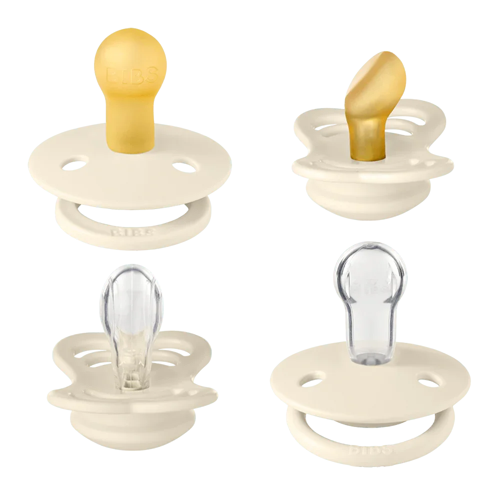 Bibs New Baby Pacifiers Try It Collection - Pack of 4 (Size 1)