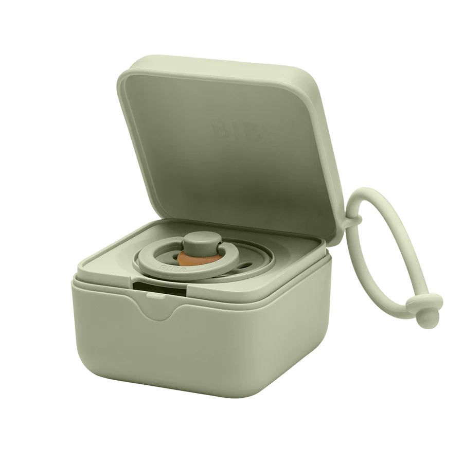 Bibs Pacifier Box Sage.