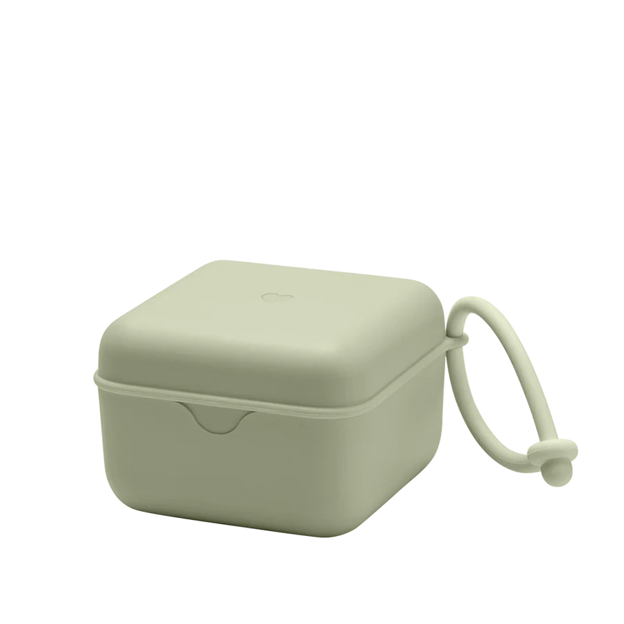 Bibs Pacifier Box Sage.