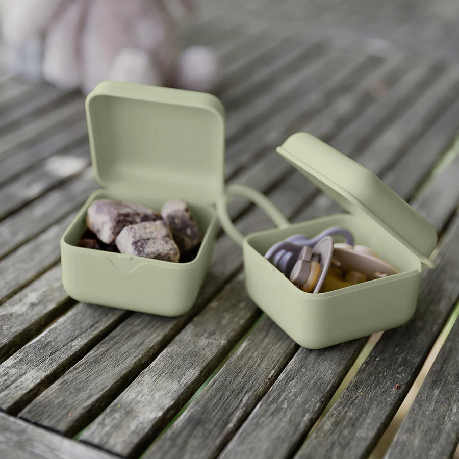Bibs Pacifier Box Sage.