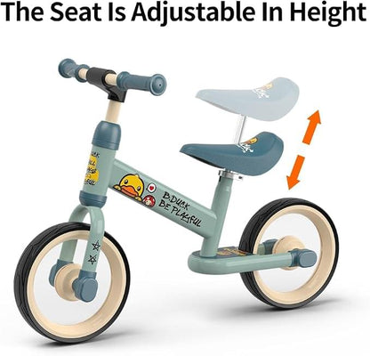 B.Duck - Kids Balance Bike with Adjustable Saddle & Anti-Slip Handles