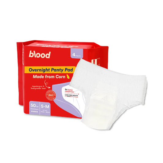 Blood Overnight Panty Pad, 50cm, S-M, 4pcs
