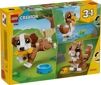 LEGO - Creator 3-in-1 Cute Animals: Playful Puppy Dog - 336 Pieces