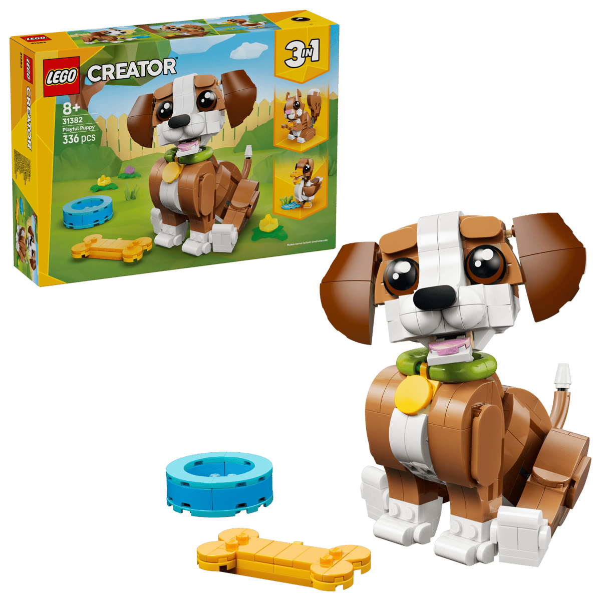 LEGO - Creator 3-in-1 Cute Animals: Playful Puppy Dog - 336 Pieces