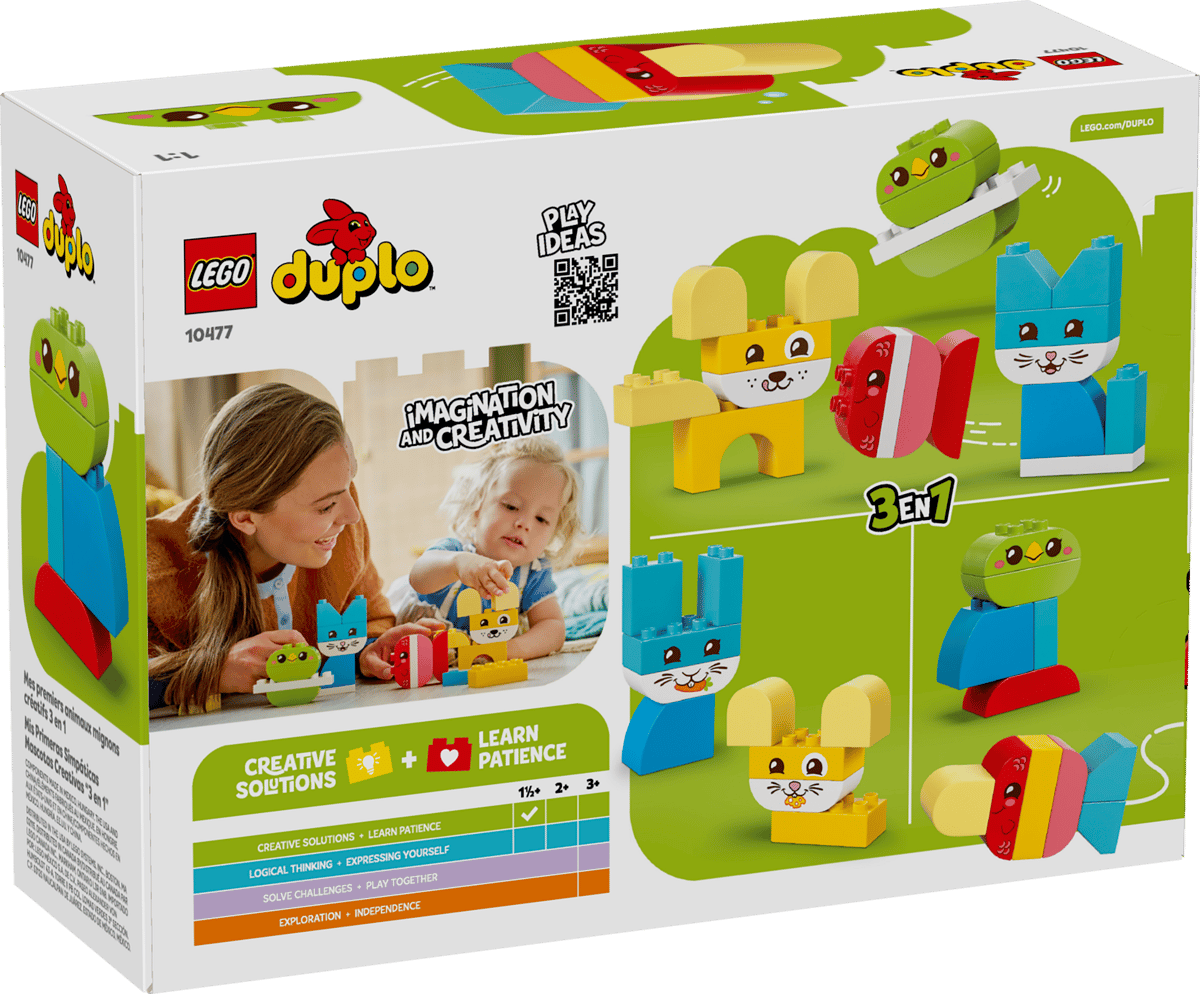 LEGO DUPLO - 3-in-1 Creative Cute Pets - 24 Pieces