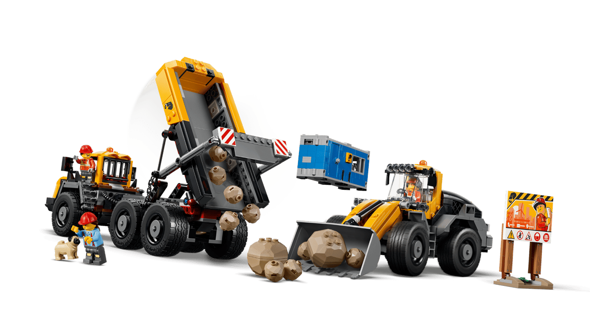 LEGO - City Dump Truck & Front End Loader Building Playset - 1,132 Pieces