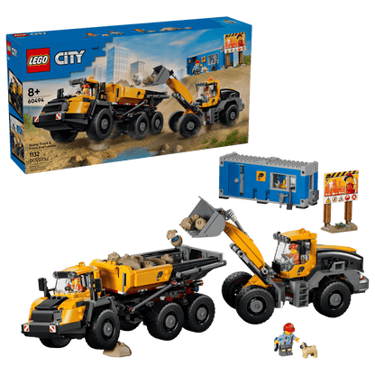 LEGO - City Dump Truck & Front End Loader Building Playset - 1,132 Pieces