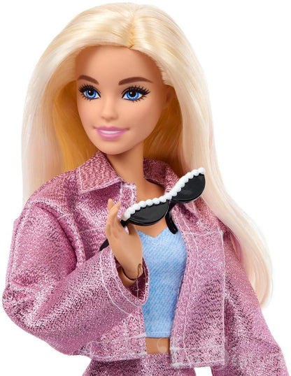 Barbie Deluxe Style Fashion Build-Up Doll – 4 Fashions & Accessories