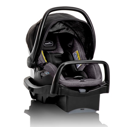 Evenflo Pivot Modular Travel System with LiteMax Infant Car Seat (Casual Gray)