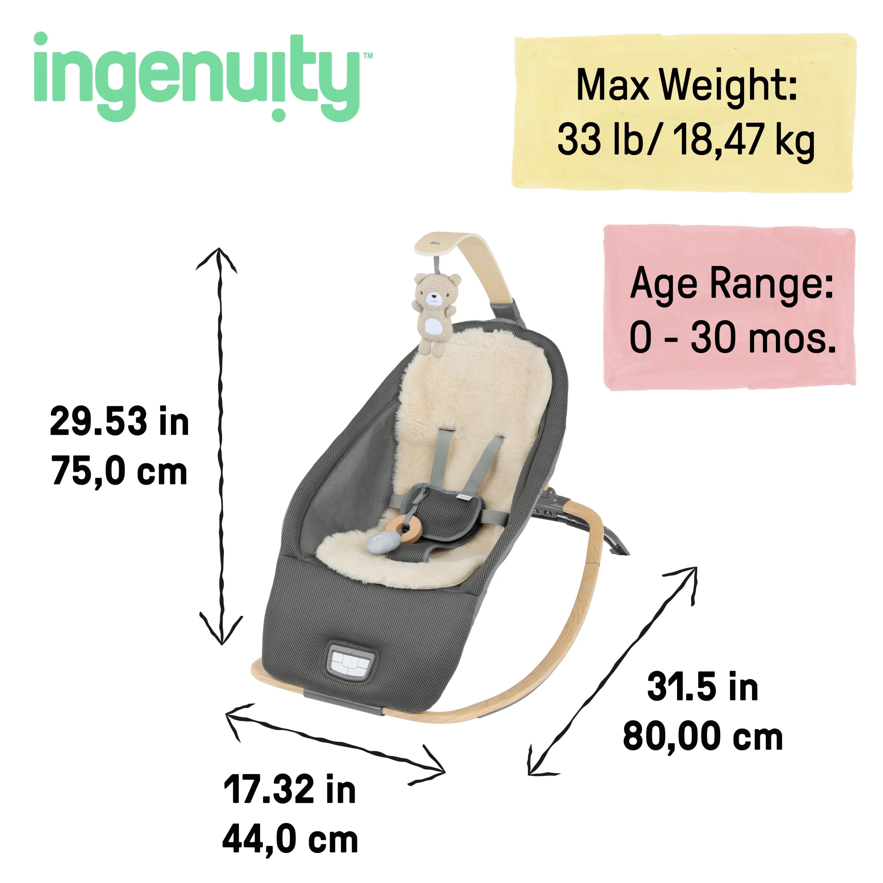 Ingenuity Every Season Rocking Seat (Wesley)