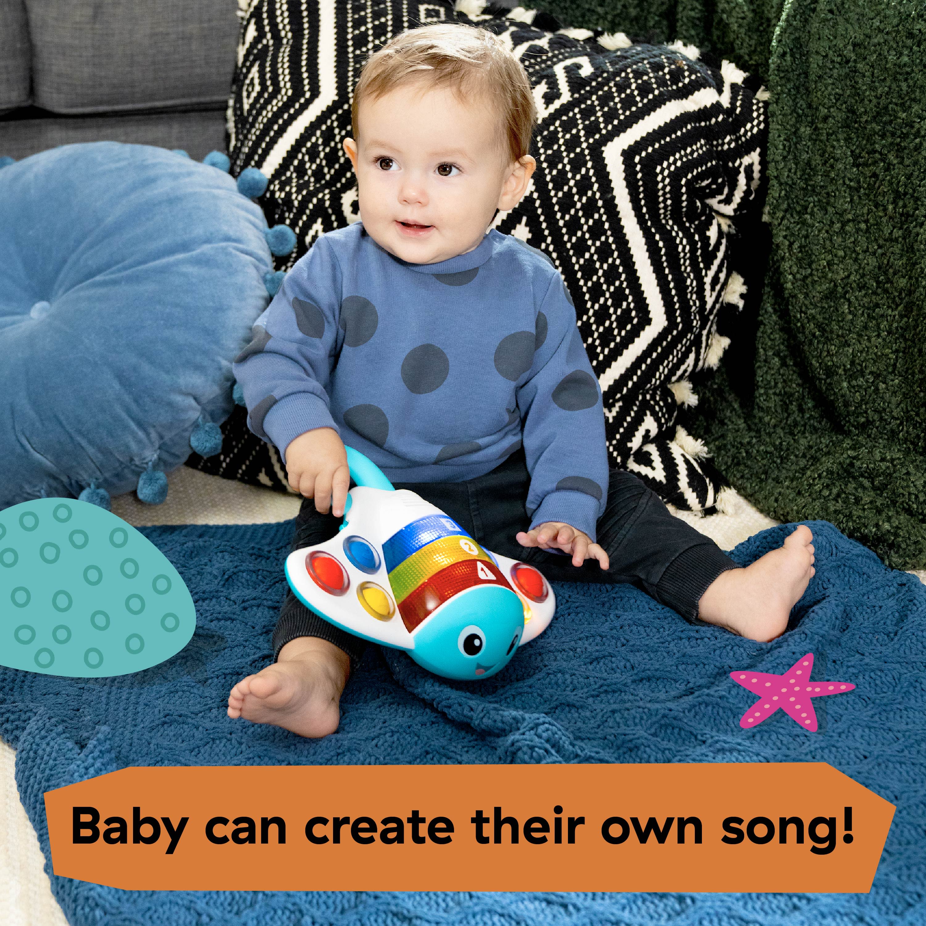 Baby Einstein Pop ‘N’ Explore Stingray Popper Toy