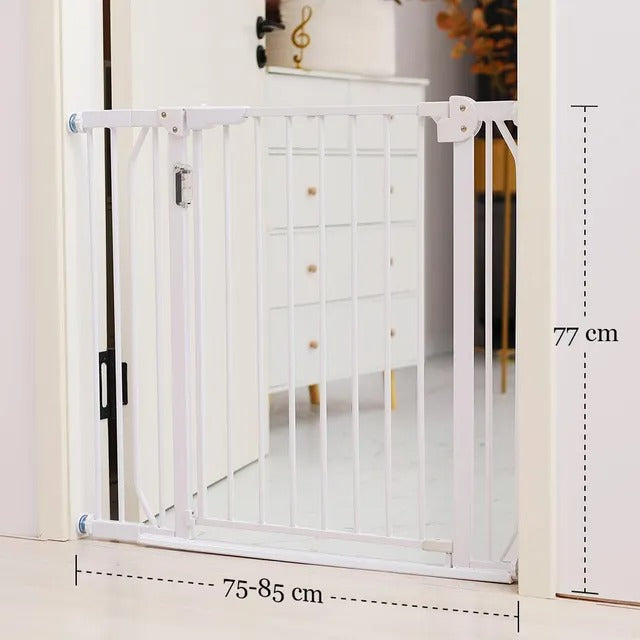 Baby Safe Safety Gate with LED Light – 75x85cm, White