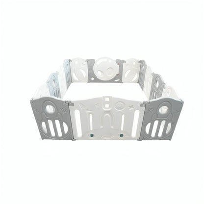 Little Toddlers Foldable Playpen (12 Simple Panel, 1 Game Panel, 1 Door)