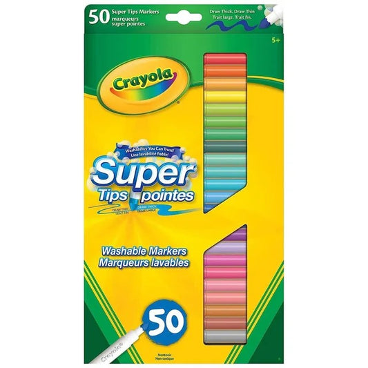 Crayola SuperTips Washable Markers – 50pcs