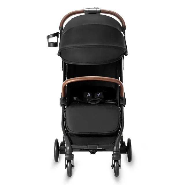 Teknum Travel Explorer 2 Auto-Fold Stroller & Men's Diaper Handbag Set – Black