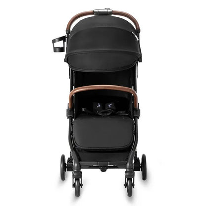 Teknum Travel Explorer 2 Auto-Fold Stroller & Men's Diaper Handbag Set – Black