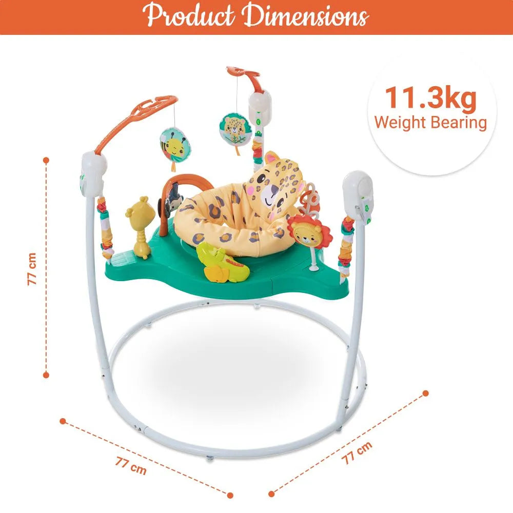 Teknum Baby Activity Jumper with Music and Toys (White)