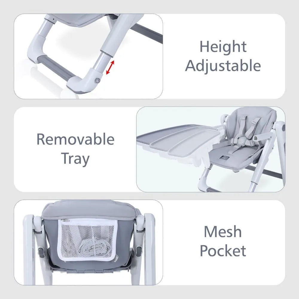 Teknum Kids Foldable Dining Chair (Grey)