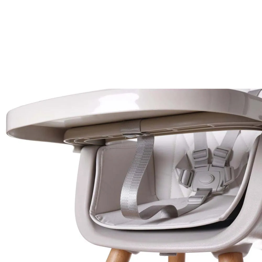 Teknum Premium Dual Height Wooden High Chair (Grey)