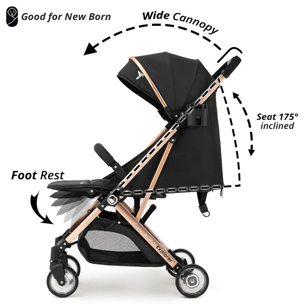 Teknum Explorer Travel Stroller (Black)