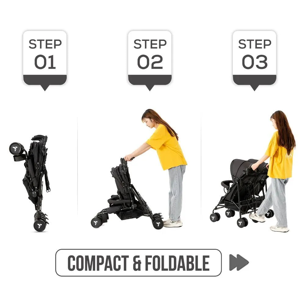 Teknum Twin Stroller Fellow (Grey)