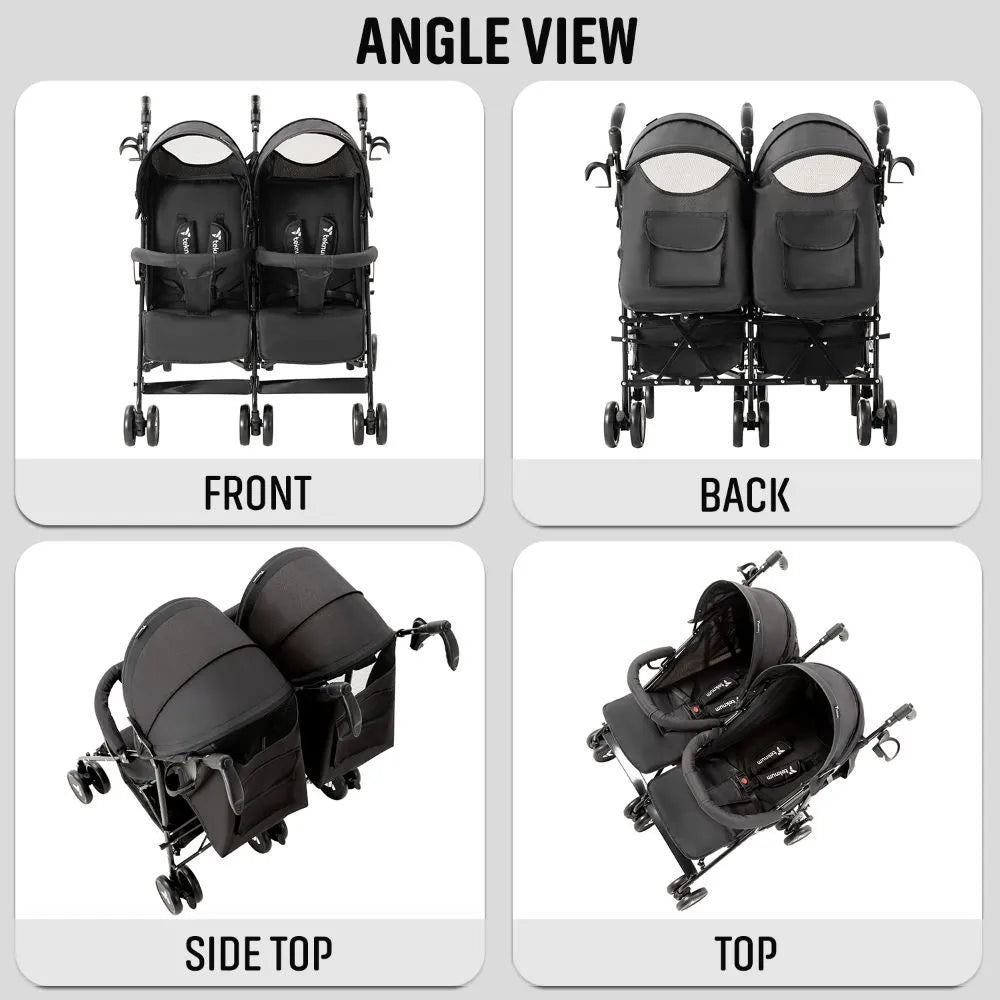 Teknum Twin Stroller Fellow (Grey)