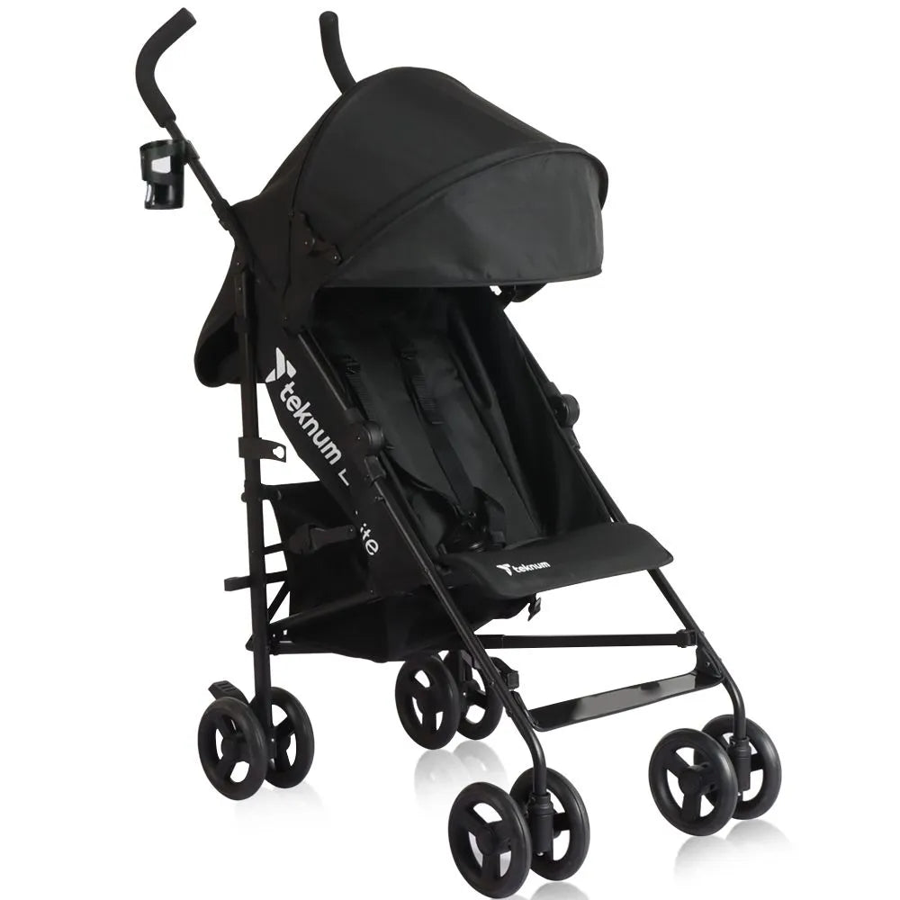 Teknum Eco Lite 2 Stroller With Cup Holder (Black)