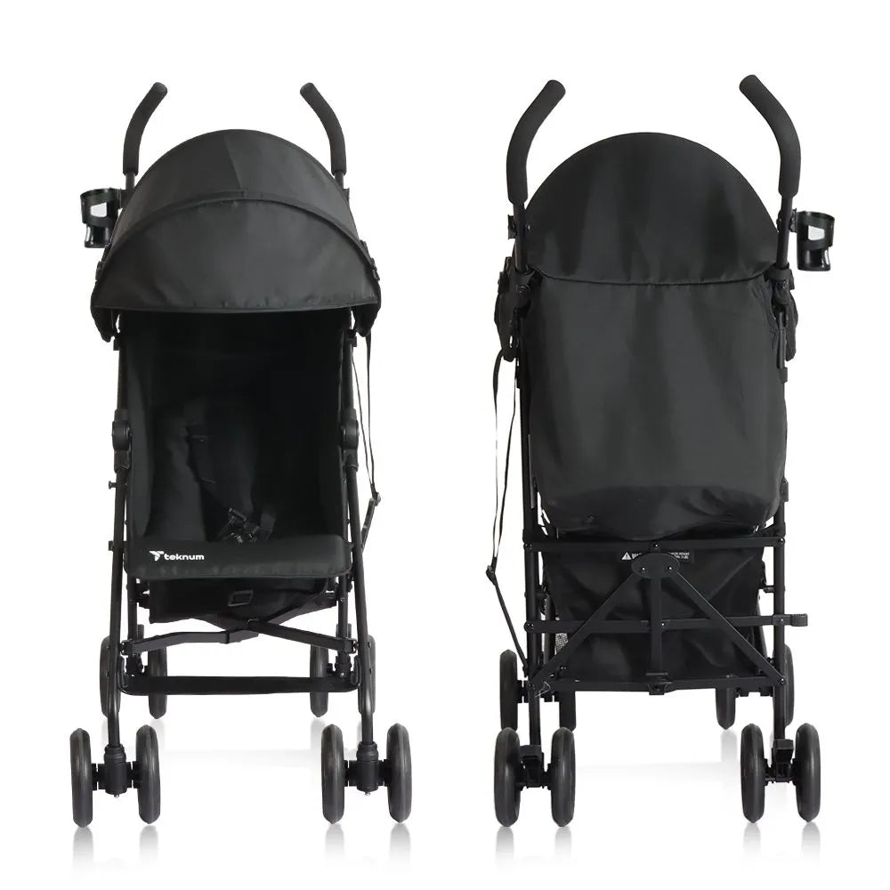 Teknum Eco Lite 2 Stroller With Cup Holder (Black)