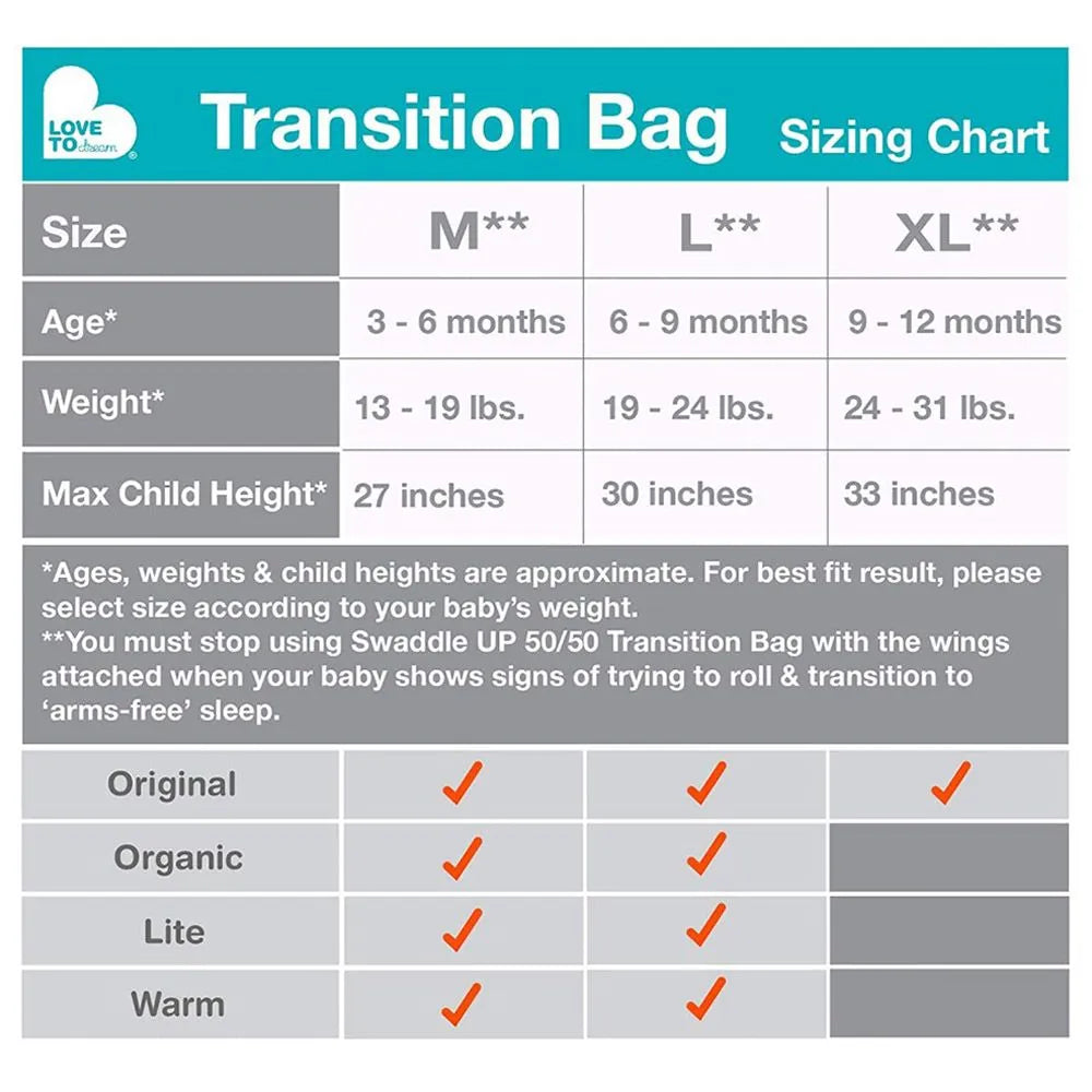Love to Dream Swaddle UP Transitional Bag Original - Stage 2 (Olive, Moon & Stars)