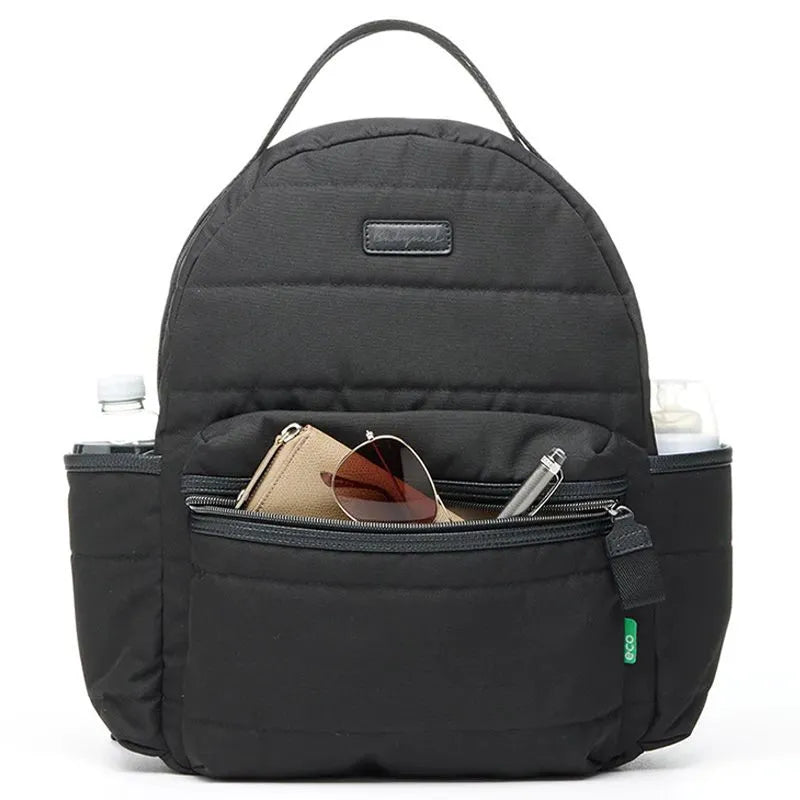 Babymel Lola Eco Quilt Diaper Bag (Black)