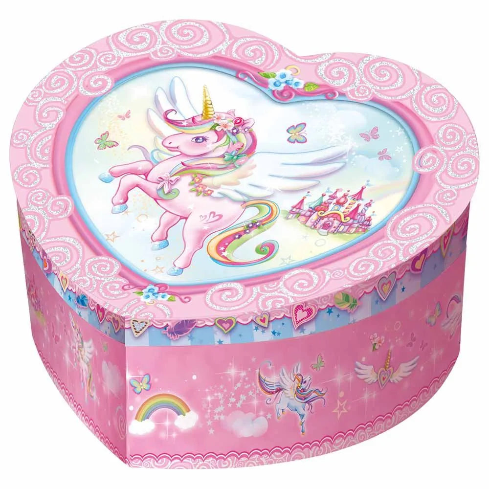 Pecoware Heart Shape Music Jewellery Box