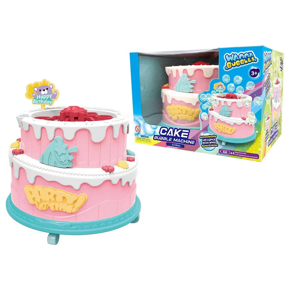 Wanna Bubbles Birthday Cake Bubble Machine