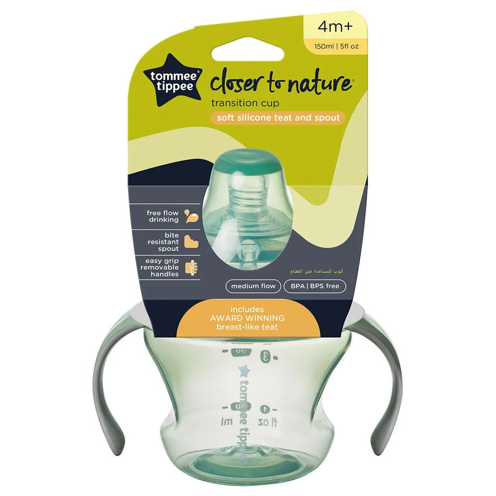 Tommee Tippee Closer To Nature Bottle To Cup Transition (Green)