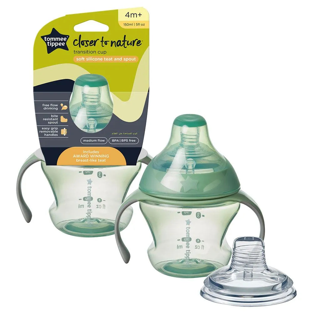 Tommee Tippee Closer To Nature Bottle To Cup Transition (Green)
