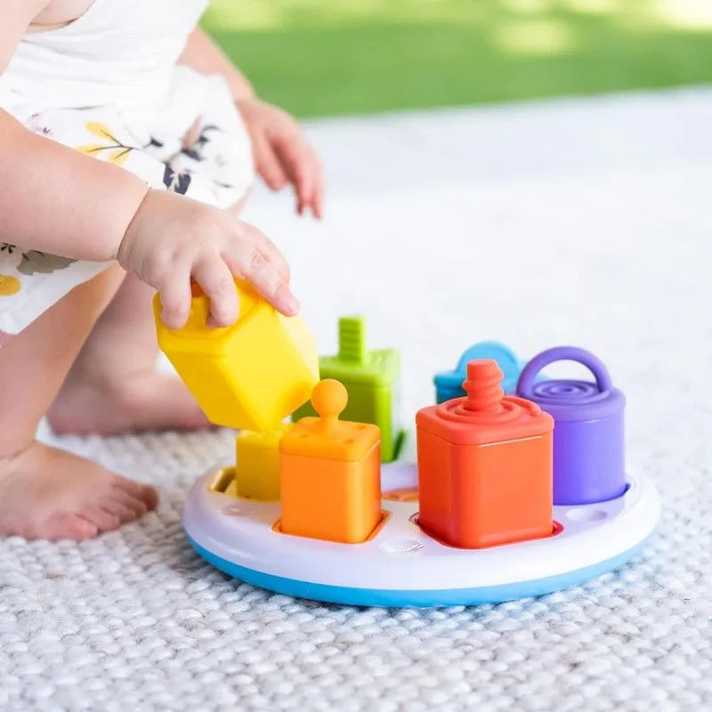 Fat Brain Toys Plugzy Shape Learning And Stacking Toy (13 Pcs)