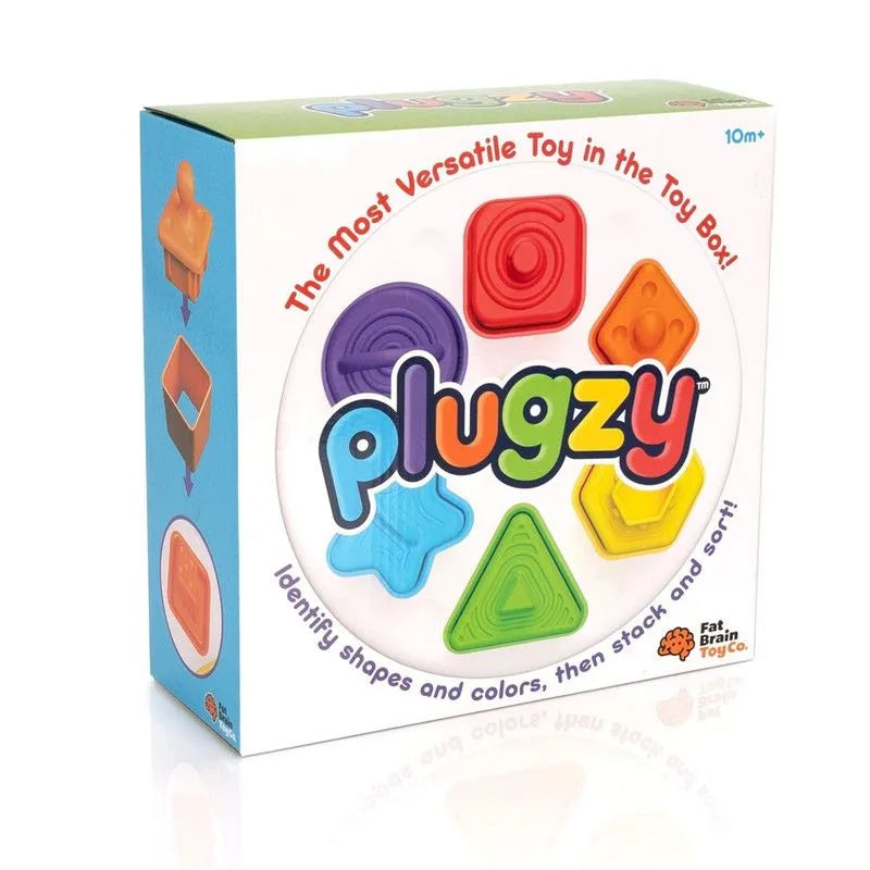 Fat Brain Toys Plugzy Shape Learning And Stacking Toy (13 Pcs)