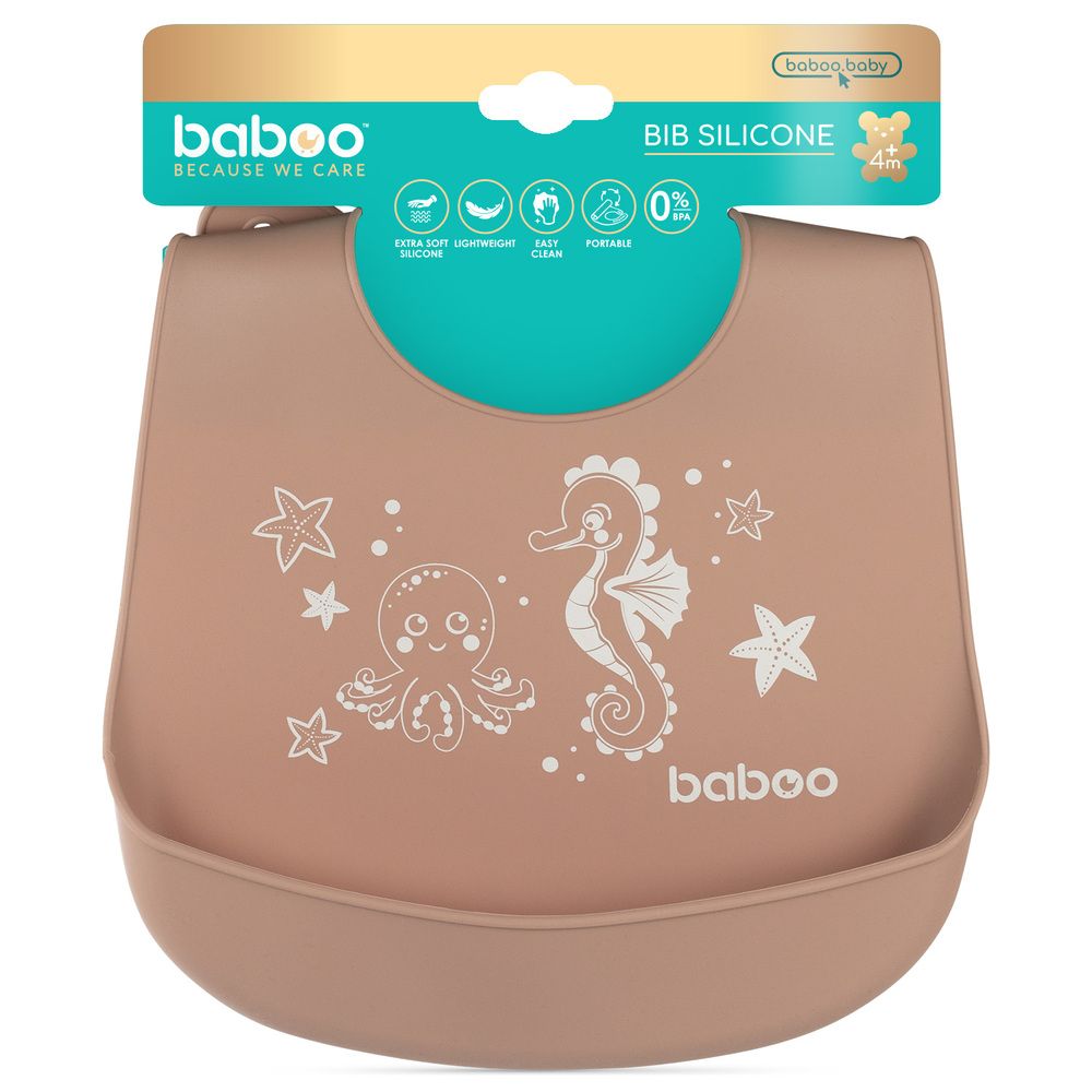 Baboo Silicone Bib (0m+)