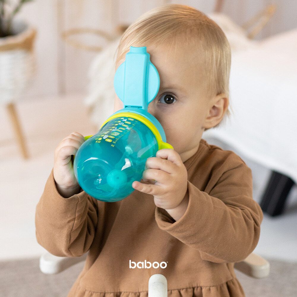 Baboo Cup With Silicone Straw and Weighted Ball (300ml | 9m+)