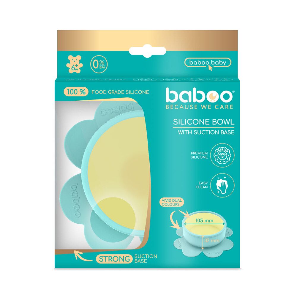 Baboo Silicone Bowl with Suction Base (6m+)